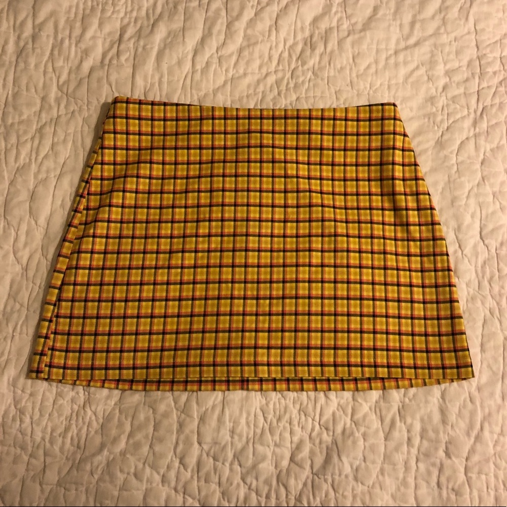 urban outfitters Venice plaid mini skirt
